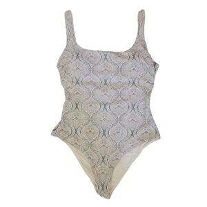 Tigerlily One Piece Swimsuit Pastel Paisley Cream Pink Blue Print